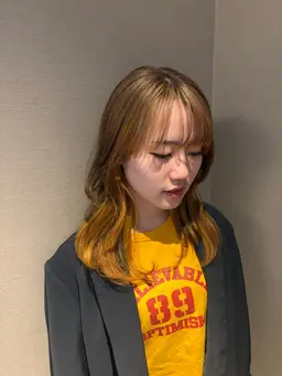 ブリーチリタッチ＋カラー＋選べるAJトリートメント＋カット