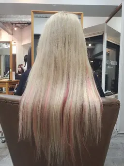 (カラー半額) カラー＋エクステ(エクステ正規料金) ￥27510～