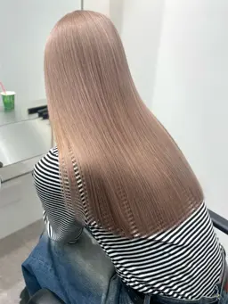 ☁️全頭ブリーチ☁️ブリーチ+カラー+トリートメント