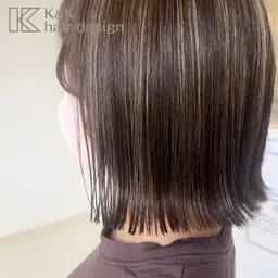 ◯カラー+全体ハイライト(20枚以上)+ノーマルトリートメント(シャンプーブロー込)