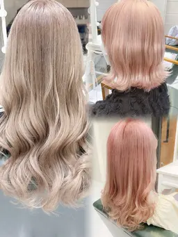 \\NEW//🫧🍑ベージュ系カラー限定🍑🫧ブリーチ2回＋カラー+トリートメント