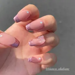 【オフ有り】🖤ベース込みフレンチネイル【🐈‍⬛パラジェル+¥1100】