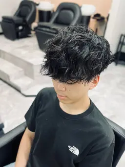 ミニモ限定👑似合わせメンズカット＋デザインパーマ＋クイックヘッドスパ