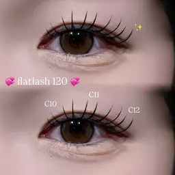 まつエク極上セーブル 120本💞／オフ込み✨《フラットラッシュ＋1000円》