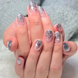 【オフなし】《ジェル》ワンカラー/ラメグラ/マグネット+パーツ/シール付放題 平日¥7800/土日祝¥8300