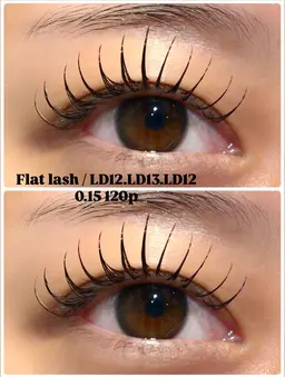 【人気No.1🐈‍⬛♡】フラットラッシュ120本👀✨コーティング付き🧸リペア❌