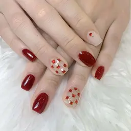 【自爪｜上品】 アート6本＋パーツ（数少なめ）　¥7,480