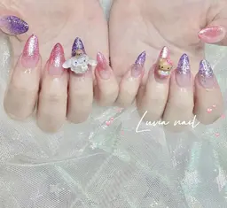 【フィルインオフ付き】ラメグラデーション✨(2色までOK💖)