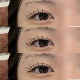 【OPEN限定LED無料】韓国束感&最高持続力★フラットラッシュ80本¥4980【美容コーティング付き&アイパック🈂】