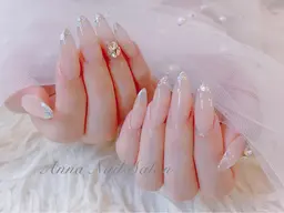 【チップ長さ出し】ガラスフレンチ/ フレンチ