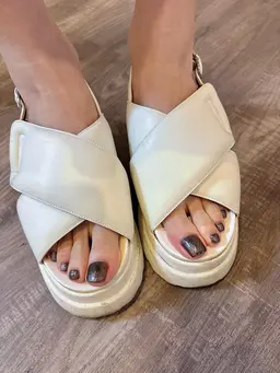 オフなし🍋フットネイル　ワンカラー