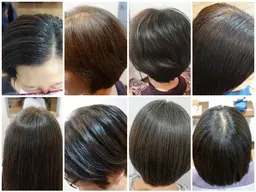 《ヘナ染め　》初心者さん向けデビューコース(3回セット)細毛や地肌が弱い人におすすめの天然ハーブ染料を使います。