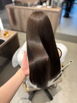 【髪質改善】カット+髪質改善ストレート+ウルトワトリートメント✨️(水素トリートメント🫧)