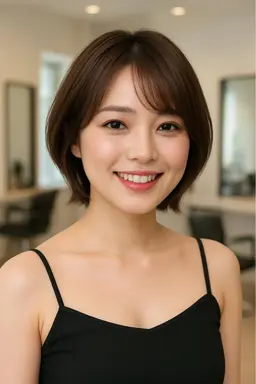 後ろ姿もかわいい丸みショート‪‪❤︎‬