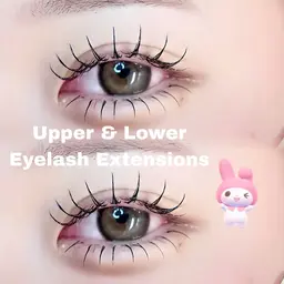 小顔効果抜群💟上下エクステ💕💕（上100本下30本）