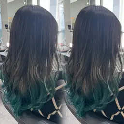 🌈🌈グラデーション➕オンカラー➕内部補修⭐️3Step treatment➕ 超音波アイロン➕ナノスチーム付き