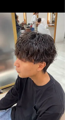 【✨営業中メンズ限定】メンズカット&デザインパーマ（波巻き、ツイスパ、シャドウなどなんでも◎）⚡️