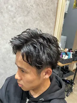 メンズカット×パーマ