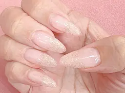 スカルプ長さ出し(⚠️自爪2倍まで)＋ワンカラーorラメグラ