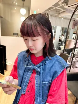 🧡インナーカラー🧡✨cut＋インナーカラー✨〈ブリーチ＋オンカラー込〉