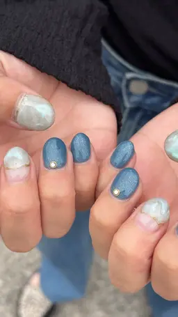 💅 【オフなし】定番人気✨ 大人可愛いオリジナルデザイン(自爪育成ウォーターケア込)