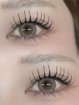 🏳️‍⚧️FLAT LASH🫧🎀【上120本/下30本】🩵