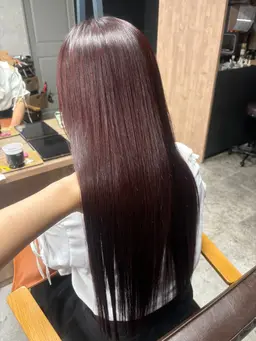 ブリーチなしダブルカラー+幹細胞トリートメント