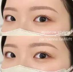 ⭐️【垢抜けセット】美眉スタイリング+まつ毛パーマ(デザイン選べます)+眉♡カラー¥15,400→¥9,900