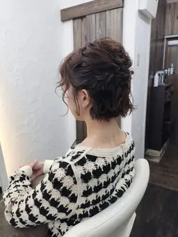 洋装ヘアアレンジ、ヘアセット