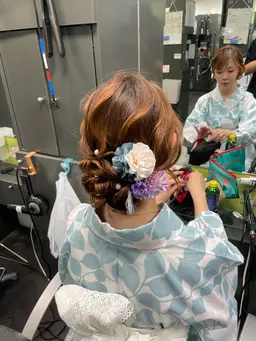 【🎆淀川花火大会行く方必見🎆】⭐️浴衣着付け(ヘアセット付)⭐️