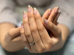 【Jr.ネイリスト施術】ラメグラデーション:オフなし