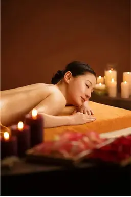 ♪贅沢全身アロマリンパ+美脚+デコルテ+^ッド[90分]6980円