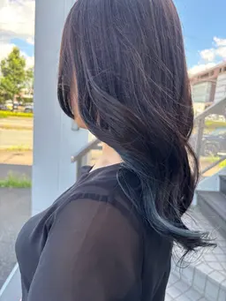 《インナーorイヤリングカラー》+《全体カラー》+《トリートメント》💜ADMIOカラー(透明感カラー)変更可