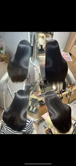 【髪質改善フルコース️🫧】美髪ストレート＋髪質改善カラー＋髪質改善カラー＋メンテナンスカット