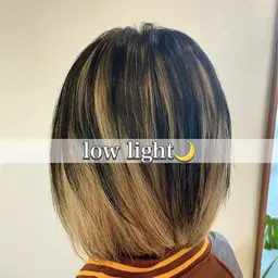 【ハイライト・ローライト🌙】ただのブリーチじゃ物足りない方、デザイン性が欲しい方に！
