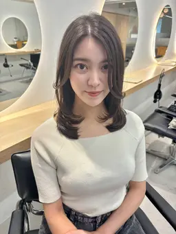 カット+ ケアカラー🩵