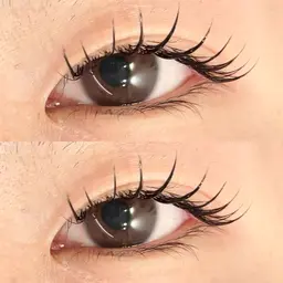 フラットラッシュ120本✨️束感コーティング仕上げ🐬