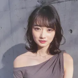 前髪ナチュラルストレートor矯正、カット、カラー、トリートメント、