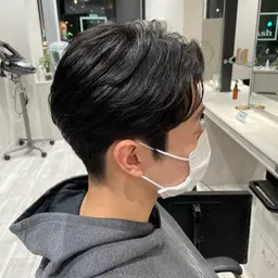 センターパート✖️ニュアンスパーマ