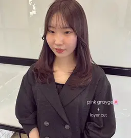 透明感カラー➕前髪顔まわりお悩みストレート➕2stepケアトリートメント