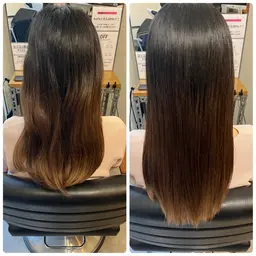 髪質改善復元ストレート⭐️ダメージの負担が無く髪質改善しながらツヤツヤさらさらになります⭐️ホームケア付き
