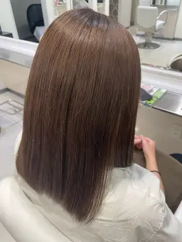 ブリーチなしダブルカラー+3stepトリートメント