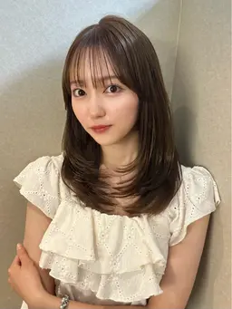 【0円🕊️】ミディアムレイヤーカットモデル✂️有名美容師監修（⏳19:30以降のお時間限定）