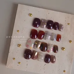 平日16時までのご来店限定サンプルニュアンスネイル~winter~【オフ有】