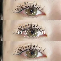 フラットラッシュ付け放題（初回オフ無料）（カラー＋¥1000）（２本付＋¥1000）