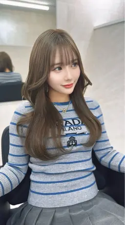 【minimo限定】小顔ヨシンモリカット＋韓国風コテ巻きスタイリング✨