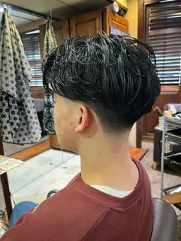 カット、ニュアンスパーマ