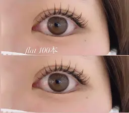 フラットラッシュ80本♥オフなし♥ アイシャンプー込