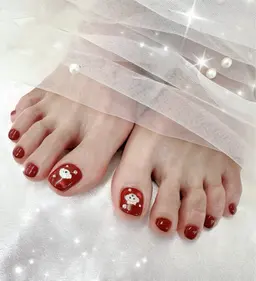 オフ込み🤍フットワンカラー✨🧸可愛いお色沢山ご用意してます💖シールやパーツは追加料金になります🥺