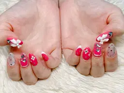 【チップ長さ出し10本込】＋定額6980円デザインのお得クーポン